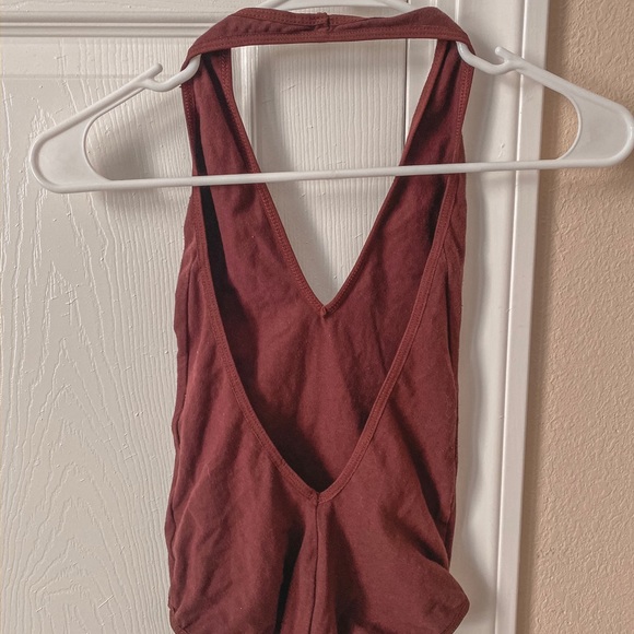 Halter V-neck Bodysuit - Picture 2 of 2